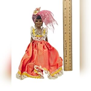 Vintage 1960's Arco Dolls Of The World African‎ Sleepy Eyed Doll Hong Kong